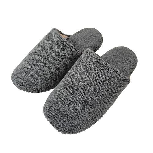やまと工業 ふわリックスLムジ　グレー スリッパ 洗える 男女兼用 ユニセックス 部屋履き