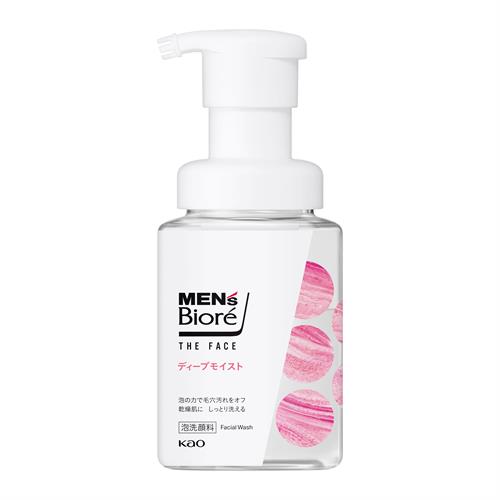 花王 メンズビオレ ザフェイス ディープモイスト 本体 200mL 洗顔料 ムスクの香り 男 顔