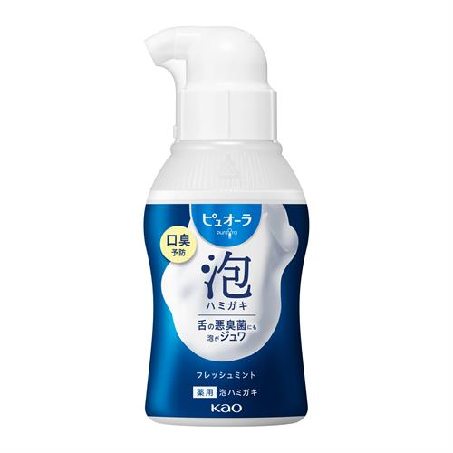 花王 ピュオーラ 泡ハミガキ フレッシュミント 110ml 歯磨き 虫歯 口臭 歯周病 デンタル【医薬部外品】