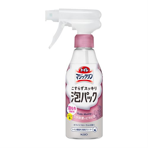 花王 トイレマジックリン こすらずスッキリ泡パック ホワイトフローラルの香り 本体 300mL トイレ用洗浄剤 掃除