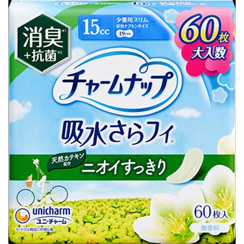 ユニ・チャーム チャームナップ吸水さらフィ少量用消臭60枚