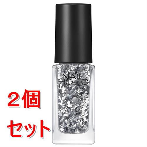 《セット販売》 コーセー ネイルホリック　ラメフレークカラーズ　#041 (5mL)×2個セット　ラメ　速乾仕上げ
