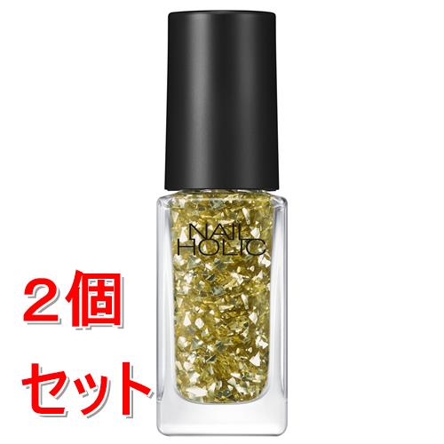 《セット販売》 コーセー ネイルホリック　ラメフレークカラーズ　#042 (5mL)×2個セット　ラメ　速乾仕上げ