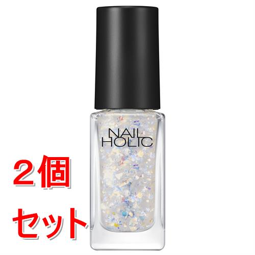《セット販売》 コーセー ネイルホリック　ラメフレークカラーズ　#045 (5mL)×2個セット　ラメ　速乾仕上げ