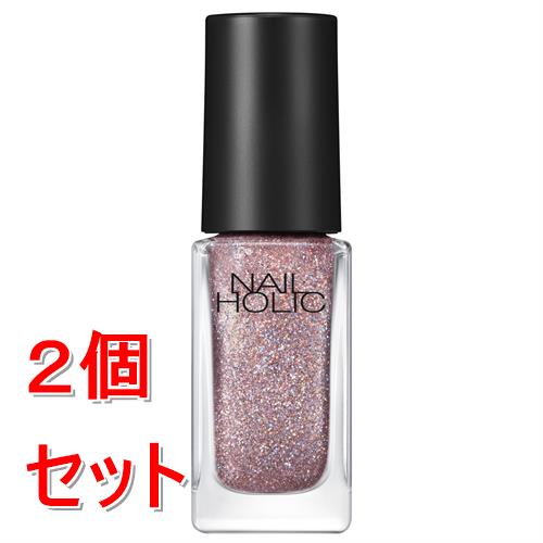 《セット販売》 コーセー ネイルホリック　ラメフレークカラーズ　#048 (5mL)×2個セット　ラメ　速乾仕上げ