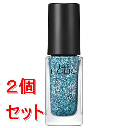 《セット販売》 コーセー ネイルホリック　ラメフレークカラーズ　#050 (5mL)×2個セット　ラメ　速乾仕上げ