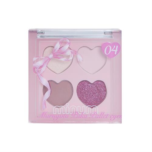 ミニュム　まるごとぷくパレットアイズ　04　ベリーミルク　アイシャドウ ラメ アイパレット 齊藤なぎさ