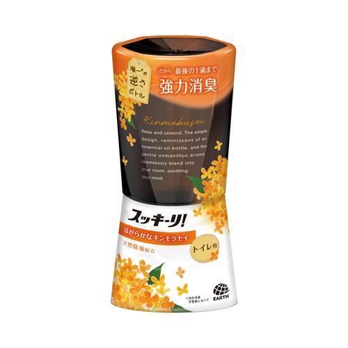 アース製薬 スッキーリ!　トイレ用　ほがらかなキンモクセイ　400mL　金木犀　逆さボトル 消臭芳香剤