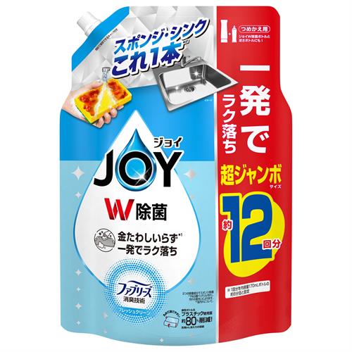 P&G 除菌ジョイコンパクト　W消臭　フレッシュクリーン　つめかえ超ジャンボサイズ　1550mL