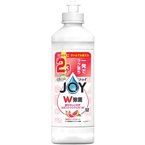 P&G 除菌ジョイコンパクト　贅沢グレープフルーツの香り　キャップ付きつめかえ　300mL 食器用洗剤 詰替 キッチン 台所