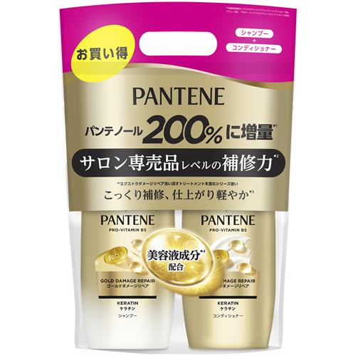 P&G パンテーン ゴールドダメージリペア ポンプ2ステップ 傷んだ髪に 美容液成分