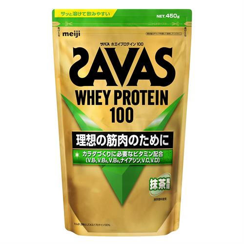 明治 ザバス ホエイプロテイン100 抹茶風味 450g※軽減税率対象商品