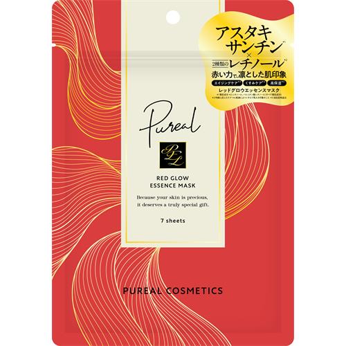 ピュレア　レッドグロウエッセンスマスク　7枚　シートマスク