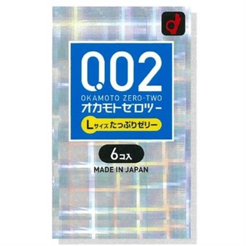 オカモト オカモトゼロツー たっぷりゼリー　Lサイズ　(6個) コンドーム　避妊具