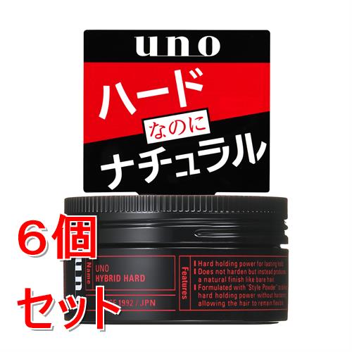 《セット販売》 ファイントゥデイ ウーノ　ハイブリッドハード　f　80g×6個セット