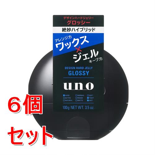 《セット販売》 ファイントゥデイ ウーノ　デザインハードジェリー　(グロッシー)f　100g×6個セット