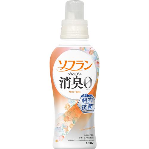 ライオン ソフランプレミアム消臭　アロマソープ　本体　480ML 柔軟剤 消臭 防臭