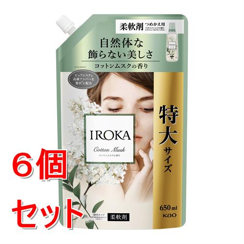 《セット販売》 花王 IROKA　コットンムスク　スパウト　650ml　イロカ×6個セット