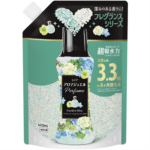 P&G レノア アロマジュエル Perfume お洗濯の香り付けビーズ パステルフローラル&ブロッサムの香り 詰め替え 超特大 (1410mL)