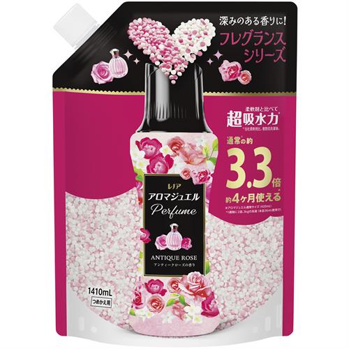P&G レノア アロマジュエル Perfume お洗濯の香り付けビーズ アンティークローズの香り 詰め替え 超特大 (1410mL)