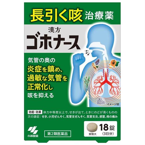 【第2類医薬品】小林製薬 ゴホナース　18錠・3日分【セルフメディケーション税制対象商品】