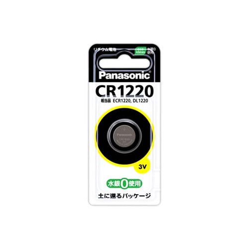 パナソニック　マイクロ電池　コイン形リチウム電池　CR1220P　(1個)