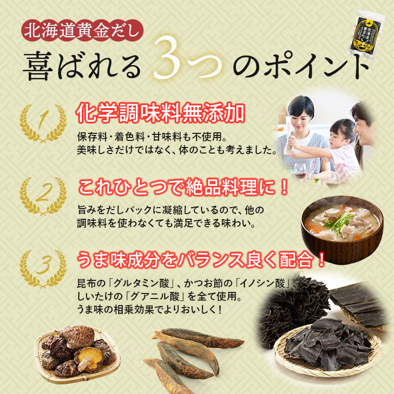 だしパック 無添加 国産 出汁 北海道黄金だし 12種のだし素材 万能 和風 調味料 栄養スープ 昆布 鰹節 32包