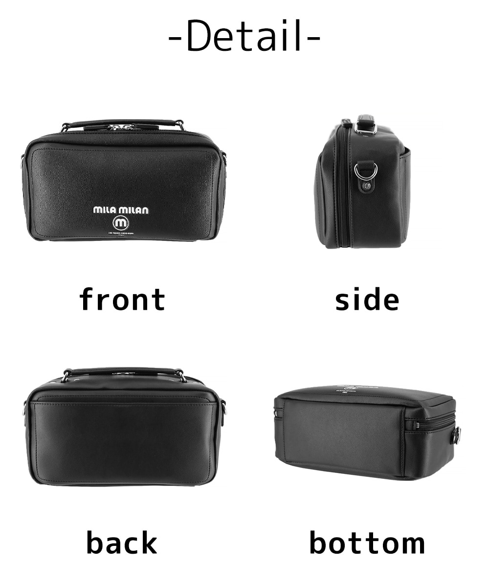 ミラ・ミラン バッグ ショルダーバッグ 手提げバッグ 斜めがけバッグ 2WAY mila milan オット 手つきショルダー 258162 メンズ レディース 黒 白 ポイント10倍 送料無料 誕生日プレゼント ギフト ラッピング無料 【正規代理店】 ミラ・ミラン バッグ ショルダーバッグ 手提げバッグ 斜めがけバッグ