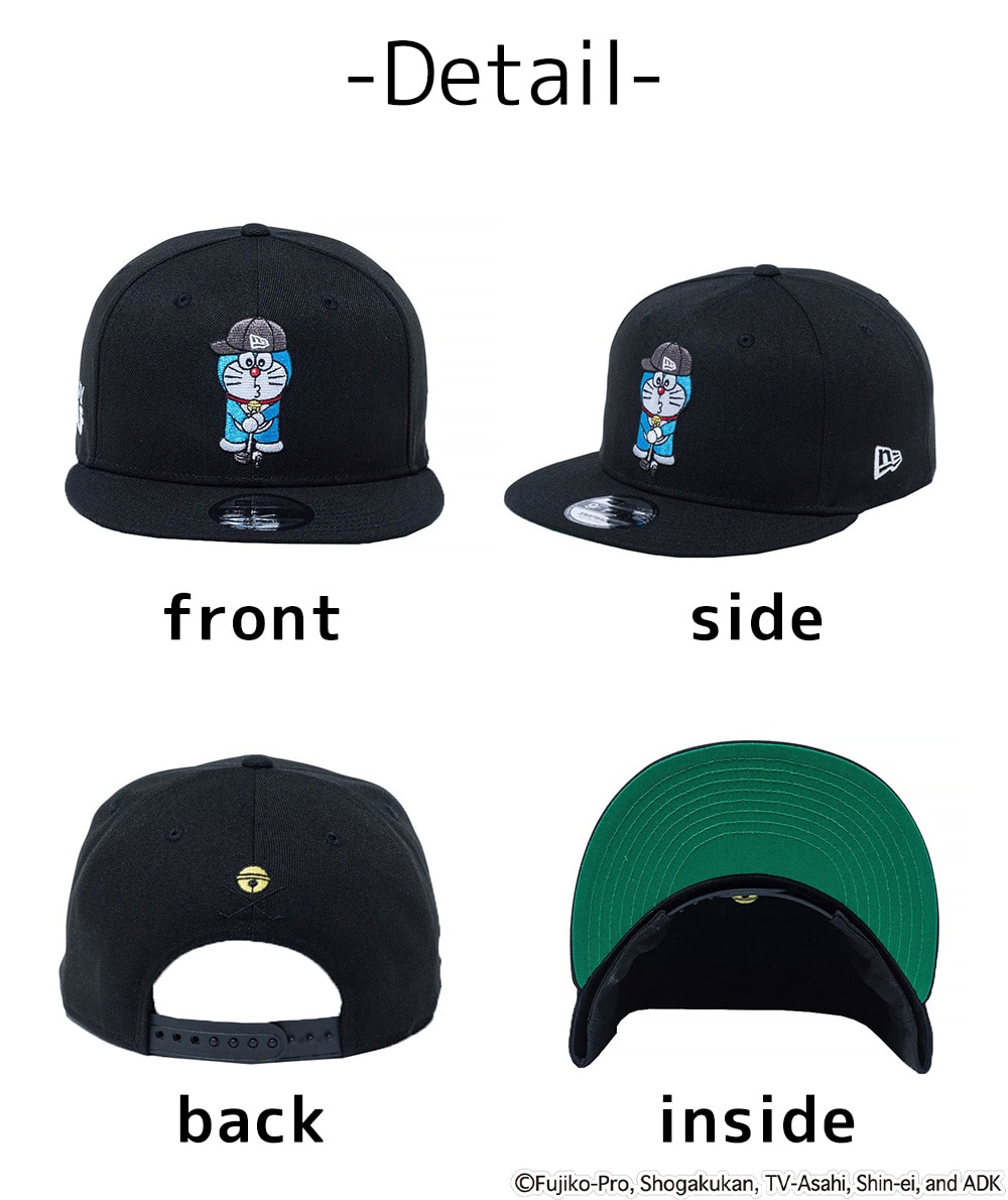レア【ニューエラ×ドラえもん】限定コラボ ゴルフ キャップ マグネット搭載 黒 レア【ニューエラ×ドラえもん】限定コラボ ゴルフ キャップ マグネット