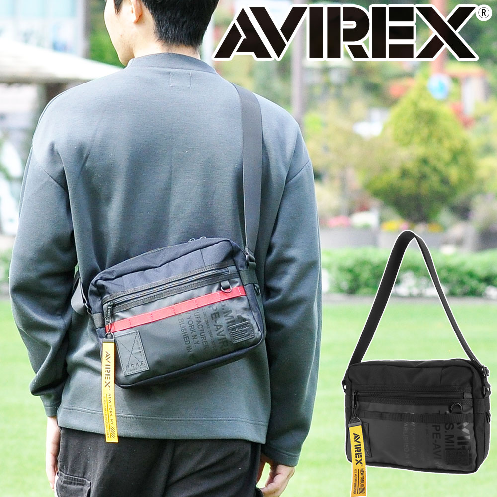 アヴィレックス AVIREX スーパーホーネット ショルダーバッグ avx603 1.ブラック 10x10