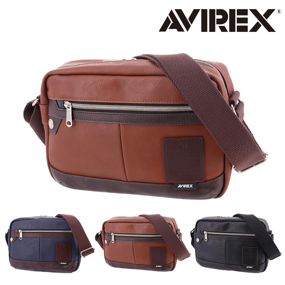 アヴィレックス AVIREX ショルダーバッグ STUART スチュアート ax5002 3.キャメル -45x73