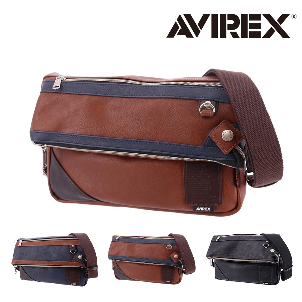 アヴィレックス AVIREX 2wayトートショルダーバッグ STUART スチュアート ax5003 3.キャメル -45x73