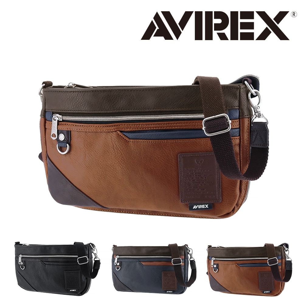 アヴィレックス AVIREX 2WAYショルダーバッグ スチュアート STUART ax5006 3.キャメル -45x73
