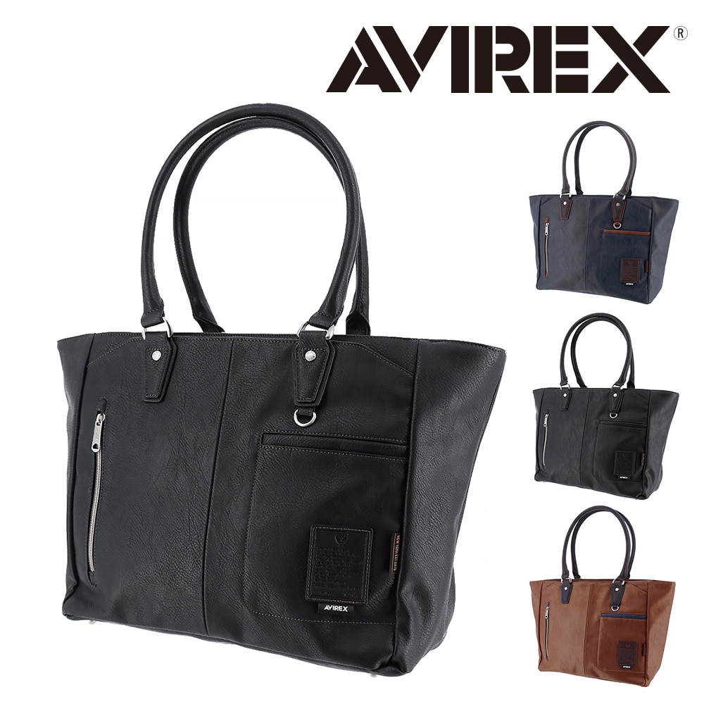 アヴィレックス AVIREX トートバッグ スチュアート STUART ax5009 1.ブラック -10x10