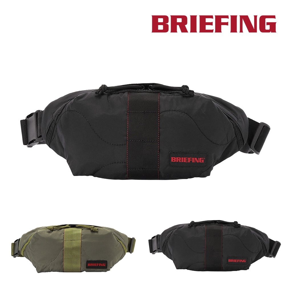 ブリーフィング バッグ ウエストバッグ ボディバッグ 軽量 BRIEFING ジャンプ キルテッドウォーカー BRA253L62 メンズ レディース 送料無料 誕生日プレゼント ギフト ラッピング無料 【正規代理店】 1.ブラック -010