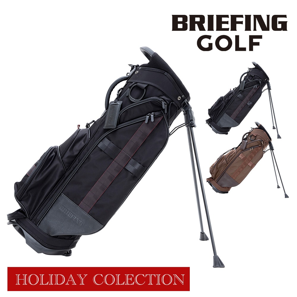 ブリーフィング ゴルフ キャディバッグ CR-4 #04 スタンド ゴルフバッグ BRIEFING ギア シーアール4 LC ホリデー BRG253D40 メンズ レディース ショルダー 肩掛け ゴルフ用品 送料無料 誕生日プレゼント ギフト 【正規代理店】 1.ブラック -010
