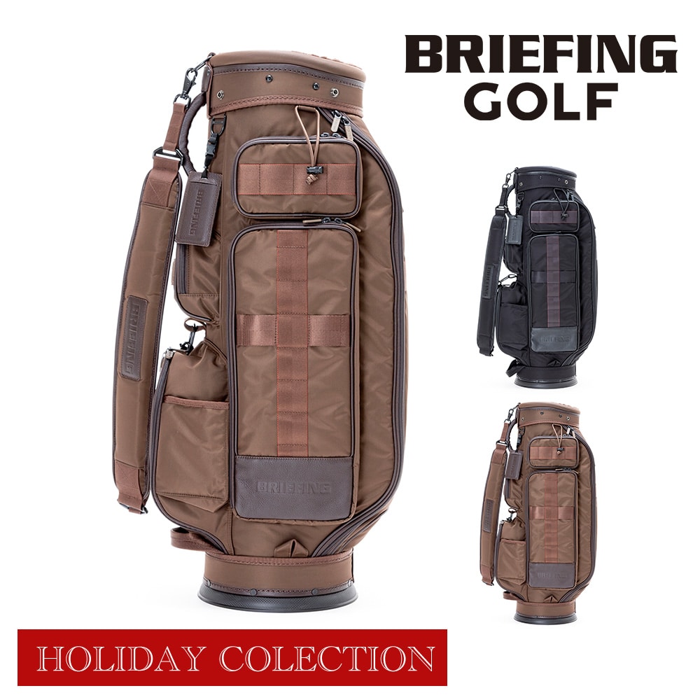 ブリーフィング ゴルフ キャディバッグ CR-6 #03 カート型 ゴルフバッグ BRIEFING ギア シーアール6 LC ホリデー BRG253D41 メンズ レディース ショルダー 肩掛け ゴルフ用品 送料無料 誕生日プレゼント ギフト 【正規代理店】 2.ブラウン -023