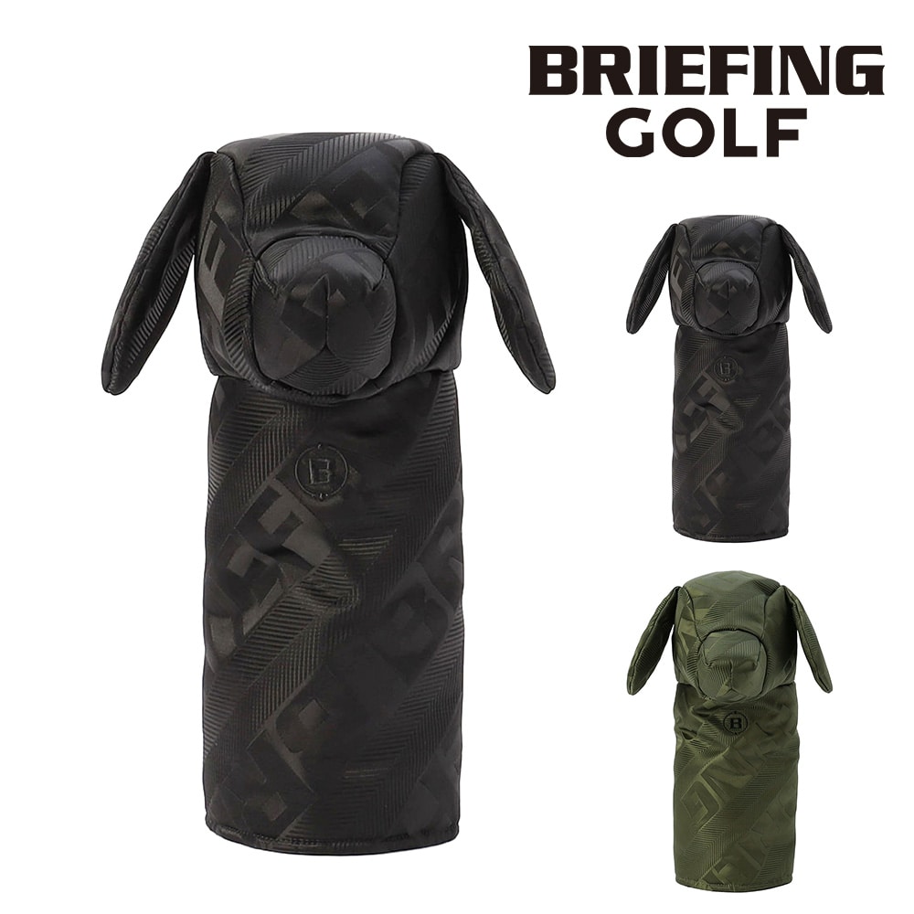 ブリーフィング ゴルフ ヘッドカバー ドライバー ゴルフクラブ BRIEFING ギア グッズ ドギードライバーカバー リモンタJQ BRG253G50 メンズ レディース 送料無料 誕生日プレゼント ギフト ラッピング無料 【正規代理店】 1.ブラック -010