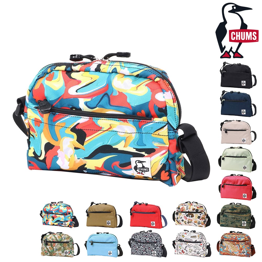 チャムス ショルダーバッグ 斜め掛け リサイクル ミニトラペゾイドショルダー 3L A5 CH60-3453 メンズ レディース 男女兼用 誕生日プレゼント 11.マーブル -99x603453z307 bfss25