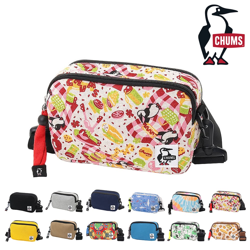 チャムス CHUMS ショルダーバッグ Rectangle Shoulder Sweat レクタングルショルダースウェット CH60-3461 6.ピクニック -99x603461z191 bfss25