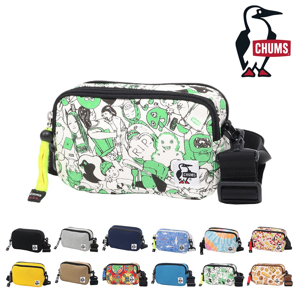 チャムス CHUMS ショルダーバッグ Rectangle Shoulder Sweat レクタングルショルダースウェット CH60-3461 11.エモーション -99x603461z294 bfss25