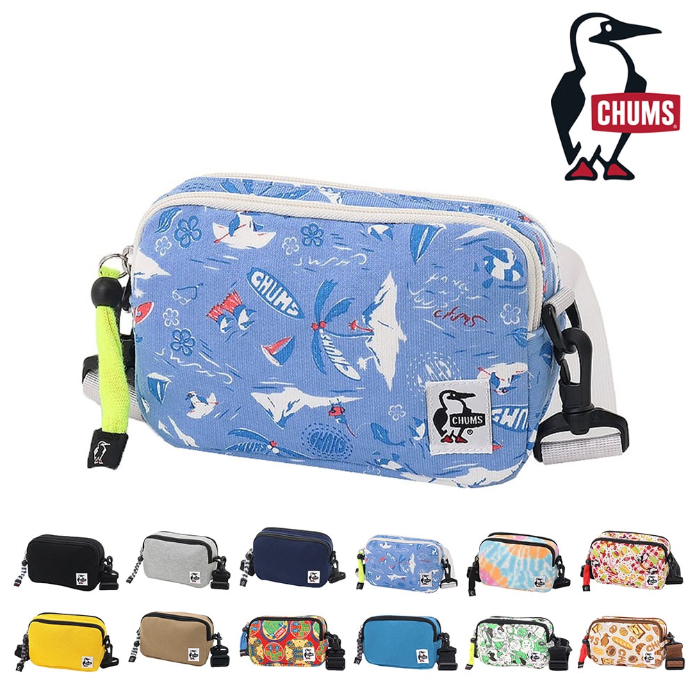 チャムス CHUMS ショルダーバッグ Rectangle Shoulder Sweat レクタングルショルダースウェット CH60-3461 4.サマーバケーション -99x603461z309 bfss25