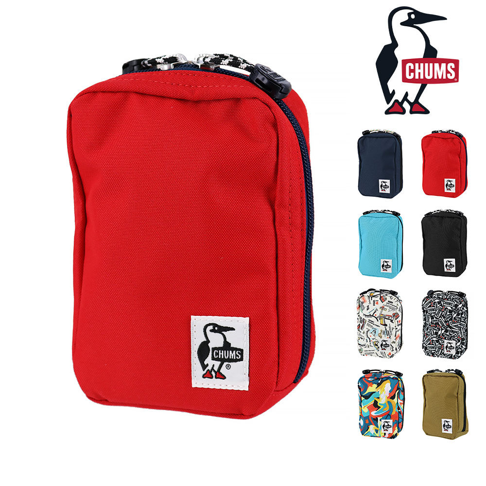チャムス CHUMS マルチポーチ Recycle Standing Pouch リサイクル スタンディングポーチ ch60-3469 3.レッド -99x603469r001 bfss25