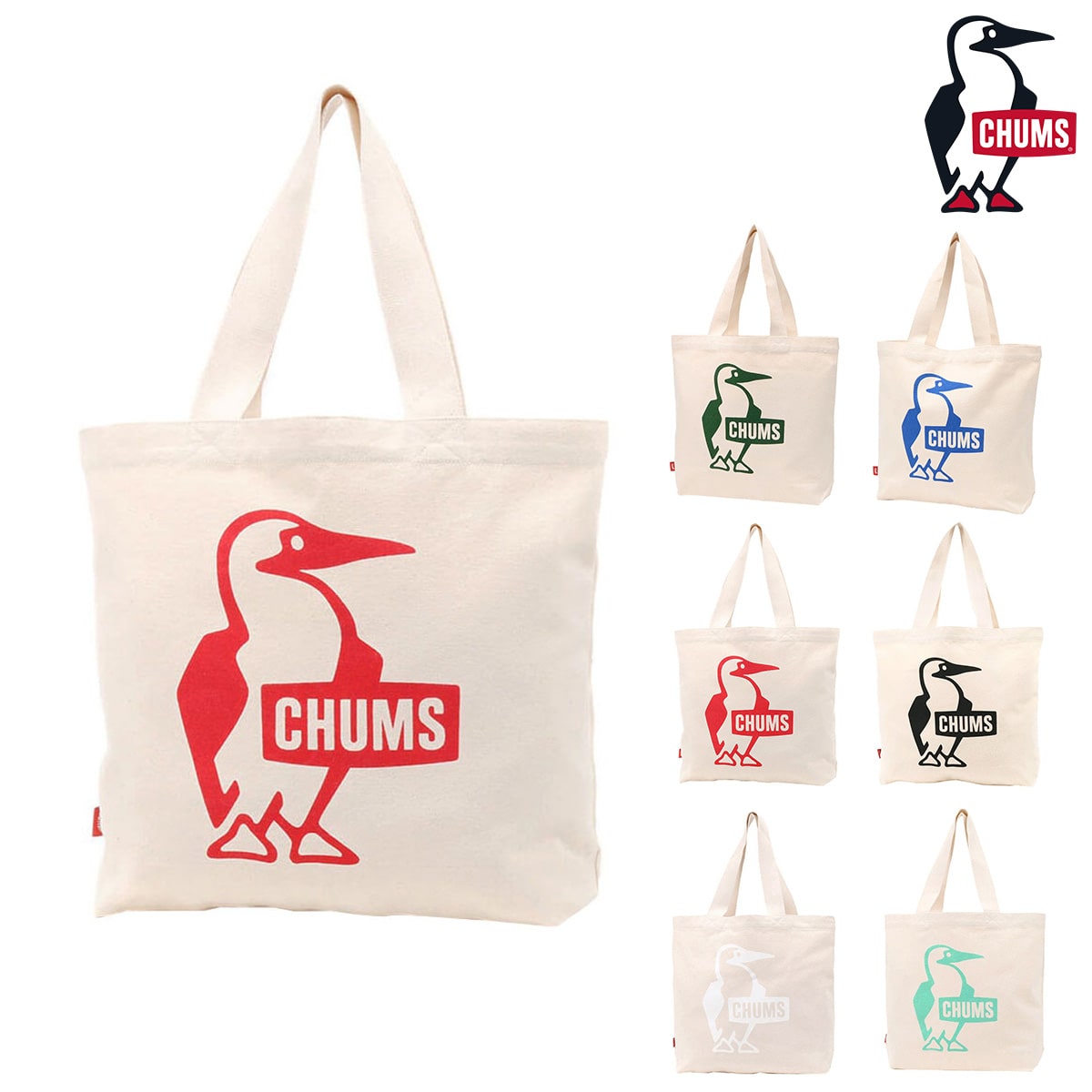 チャムス CHUMS トートバッグ Booby Canvas Tote ブービー キャンバストート ch60-3495 2.レッド -99x603495r001 bfss25