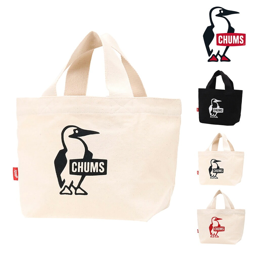 チャムス トートバッグ ランチバッグ A5 ミニ CHUMS アクセサリー ブービーミニキャンバストート CH60-3496 メンズ レディース キッズ 誕生日プレゼント ギフト ラッピング無料 正規代理店 1.ブラック -99x603496k001