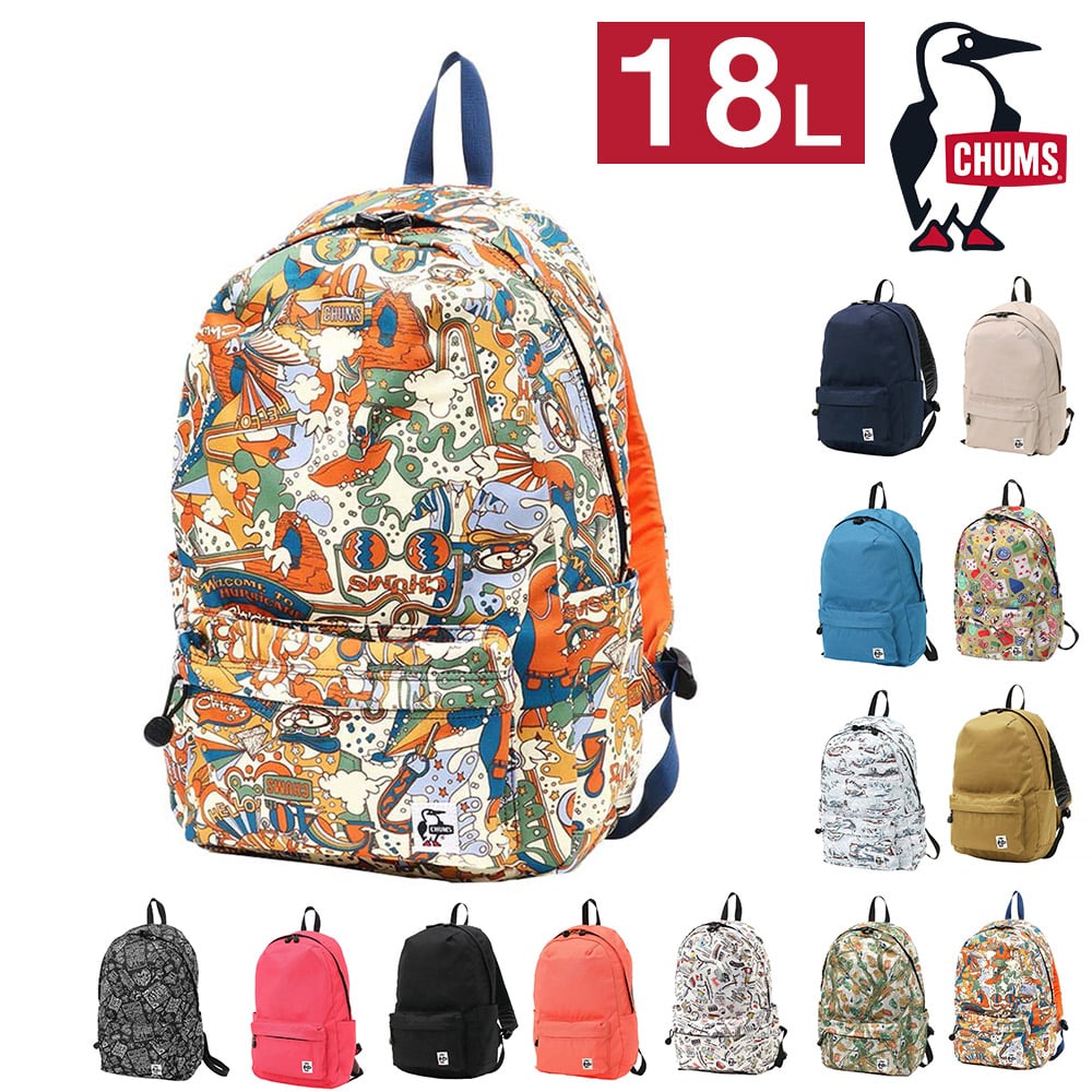 チャムス バッグ リュックサック デイパック バックパック CHUMS リサイクル ハリケーンデイパック 18L A4 CH60-3526 CH60-3961 メンズ レディース キッズ 送料無料 誕生日プレゼント ギフト ラッピング無料 【正規代理店】 13.ウェルカムトゥーチャムス -603526z292