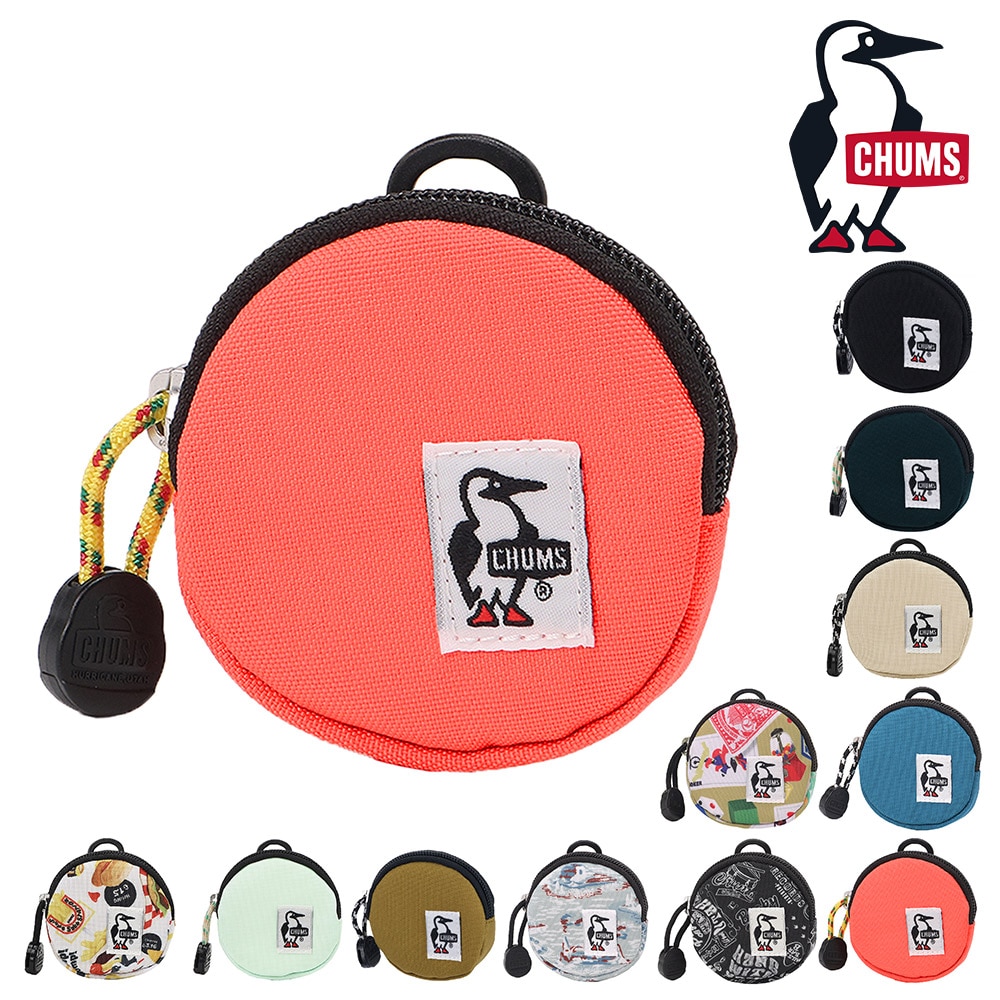 チャムス 財布 雑貨 コインケース 小銭入れ ポーチ ケース CHUMS リサイクルラウンドコインケース CH60-3573 メンズ レディース キッズ 誕生日プレゼント ギフト 一粒万倍日 吉日 【正規代理店】 5.コーラルオレンジ -603573d029