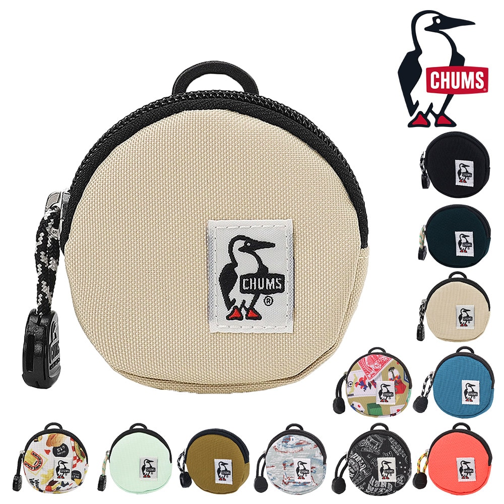 チャムス 財布 雑貨 コインケース 小銭入れ ポーチ ケース CHUMS リサイクルラウンドコインケース CH60-3573 メンズ レディース キッズ 誕生日プレゼント ギフト 一粒万倍日 吉日 【正規代理店】 3.グレージュ -99x603573g057