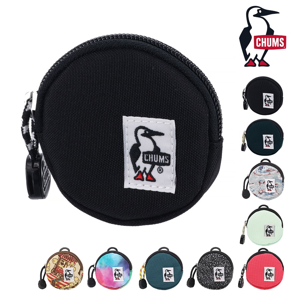 チャムス 財布 雑貨 コインケース 小銭入れ ポーチ ケース CHUMS リサイクルラウンドコインケース CH60-3573 メンズ レディース キッズ 誕生日プレゼント ギフト 一粒万倍日 吉日 【正規代理店】 1.ブラック -99x603573k001