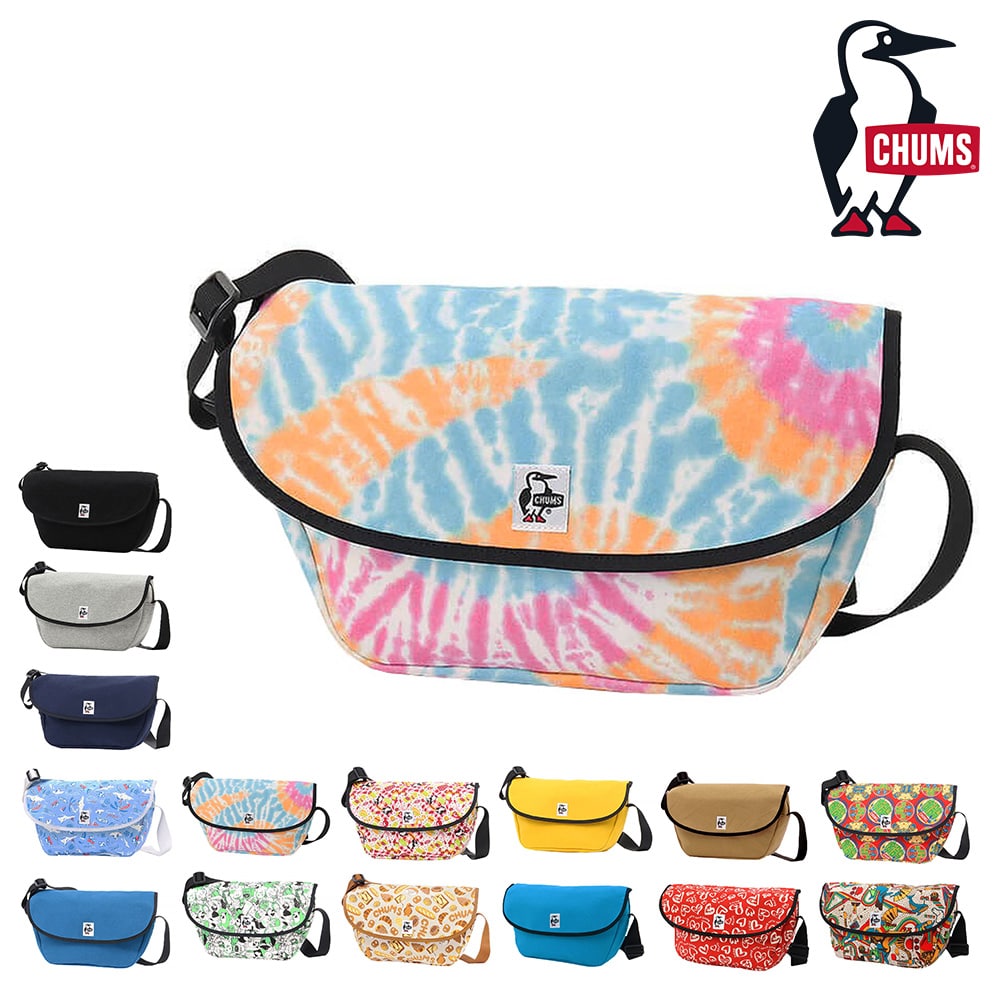 チャムス CHUMS ショルダーバッグ Round Flap Shoulder Bag Sweat ラウンドフラップショルダーバッグスウェット CH60-3601 5.タイダイSPR -99x603601z077 bfss25